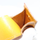 HERMES Serie Small Item Case Accessory Case Leather Yellow Auth 174688A-11