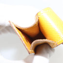 HERMES Serie Small Item Case Accessory Case Leather Yellow Auth 174688A-12