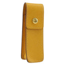 HERMES Serie Small Item Case Accessory Case Leather Yellow Auth 174688A-1