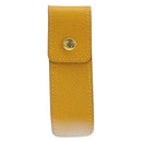 HERMES Serie Small Item Case Accessory Case Leather Yellow Auth 174688A-13