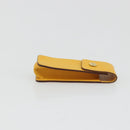 HERMES Serie Small Item Case Accessory Case Leather Yellow Auth 174688A-3