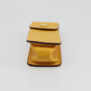 HERMES Serie Small Item Case Accessory Case Leather Yellow Auth 174688A-6
