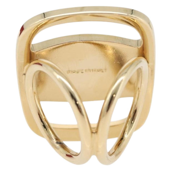 Salvatore Ferragamo Vala Ring metal Gold Auth 174691A