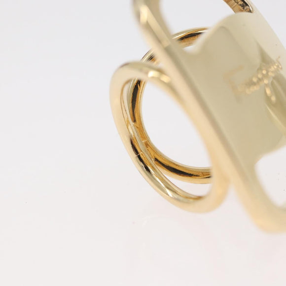 Salvatore Ferragamo Vala Ring metal Gold Auth 174691A
