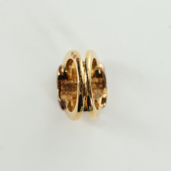 HERMES Corozo Ring 50 metal Gold Auth 174693M