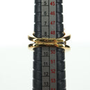 HERMES Corozo Ring 50 metal Gold Auth 174693M-13