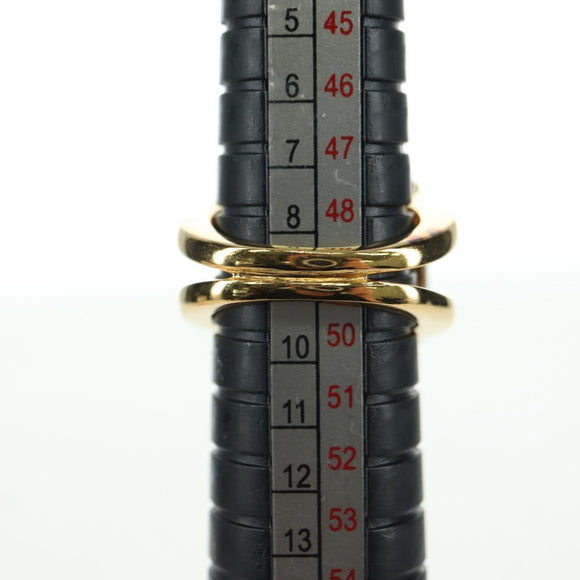 HERMES Corozo Ring 50 metal Gold Auth 174693M