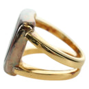 HERMES Corozo Ring 50 metal Gold Auth 174693M-3