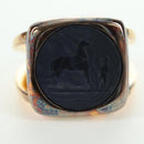 HERMES Corozo Ring 50 metal Gold Auth 174693M-6