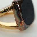 HERMES Corozo Ring 50 metal Gold Auth 174693M-7
