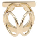 Salvatore Ferragamo Gancini Ring metal Gold Auth 174694A-3
