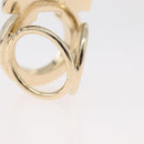 Salvatore Ferragamo Gancini Ring metal Gold Auth 174694A-4