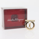 Salvatore Ferragamo Gancini Ring metal Gold Auth 174694A-8