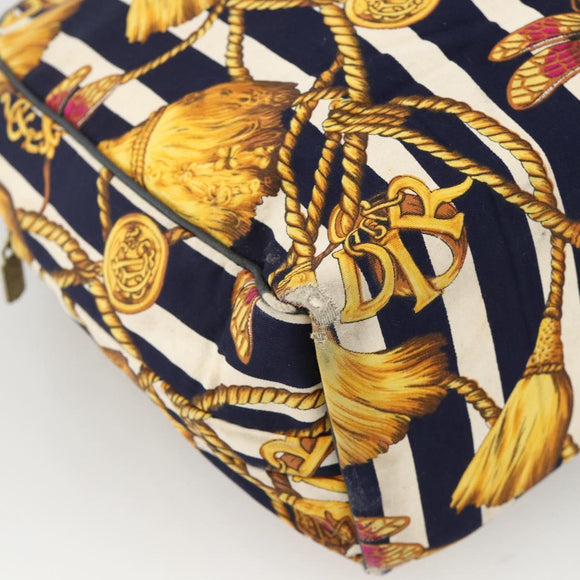 Christian Dior Hand Bag Canvas Yellow Auth 174700