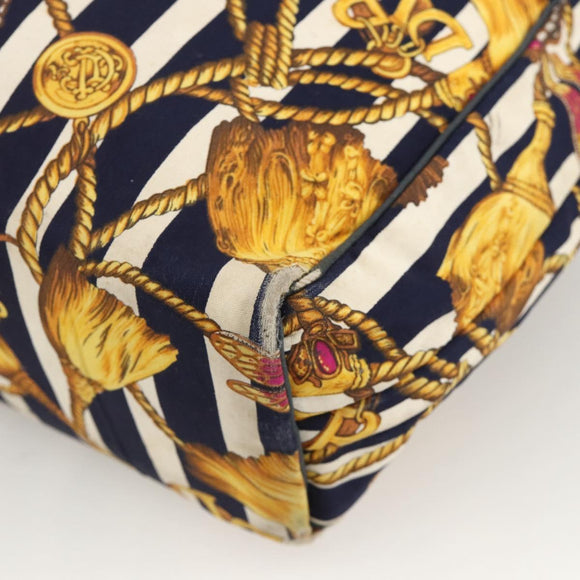 Christian Dior Hand Bag Canvas Yellow Auth 174700