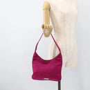 ETRO Paisley Shoulder Bag Nylon Pink Silver Auth 174701A-21
