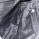 Salvatore Ferragamo Shoulder Bag Nylon Leather Black Silver Auth 174702-20