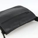 Salvatore Ferragamo Shoulder Bag Nylon Leather Black Silver Auth 174702-6
