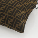FENDI Purse Zucca Canvas Pouch Black Brown Auth 174703A-15