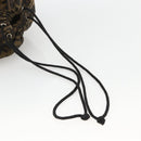 FENDI Purse Zucca Canvas Pouch Black Brown Auth 174703A-6