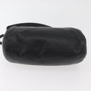 BURBERRY Handtas Leer Zwart Zilver Auth 174706A-5