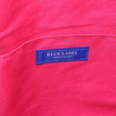 BLUE LABEL CRESTBRIDGE CB Check Bag Canvas Leather 2way Pink Gold Auth 174708A-22