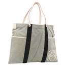 LOEWE Anagram Tote Bag Canvas Gray Auth 174711A-1