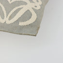 LOEWE Anagram Tote Bag Canvas Gray Auth 174711A-9
