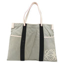 LOEWE Anagram Tote Bag Canvas Gray Auth 174711A-13