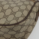 GUCCI GG Supreme Web Sherry Line Bag PVC Beige Gold 89 02 077 Auth 174712-10