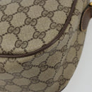 GUCCI GG Supreme Web Sherry Line Bag PVC Beige Gold 89 02 077 Auth 174712-12