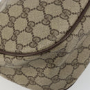 GUCCI GG Supreme Web Sherry Line Bag PVC Beige Gold 89 02 077 Auth 174712-13