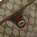 GUCCI GG Supreme Web Sherry Line Bag PVC Beige Gold 89 02 077 Auth 174712-15