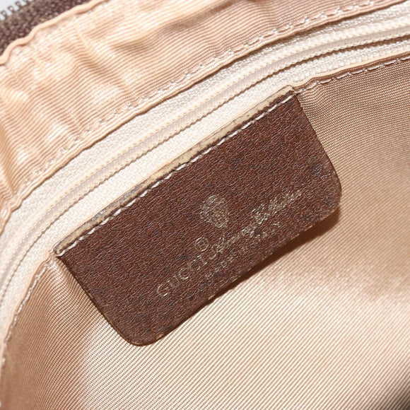 GUCCI GG Supreme Web Sherry Line Bag PVC Beige Gold 89 02 077 Auth 174712