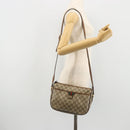 GUCCI GG Supreme Web Sherry Line Bag PVC Beige Gold 89 02 077 Auth 174712-24
