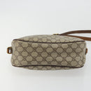 GUCCI GG Supreme Web Sherry Line Bag PVC Beige Gold 89 02 077 Auth 174712-9