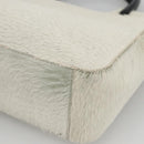 PRADA Hand Bag Harako Silver White Auth 174714A-9