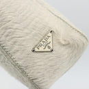 PRADA Hand Bag Harako Silver White Auth 174714A-17