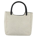 PRADA Hand Bag Harako Silver White Auth 174714A-13