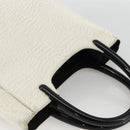 PRADA Hand Bag Harako Silver White Auth 174714A-6