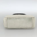 PRADA Hand Bag Harako Silver White Auth 174714A-5