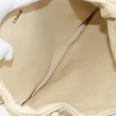 Chloe Purse Chain Hand Bag Harako leather Beige Gold Auth 174716-10