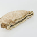 Chloe Purse Chain Hand Bag Harako leather Beige Gold Auth 174716-5