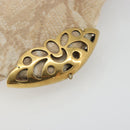 Chloe Purse Chain Hand Bag Harako leather Beige Gold Auth 174716-7
