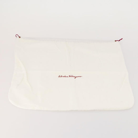 Salvatore Ferragamo Dust Bag Cotton 10 sheets set White Auth 174731