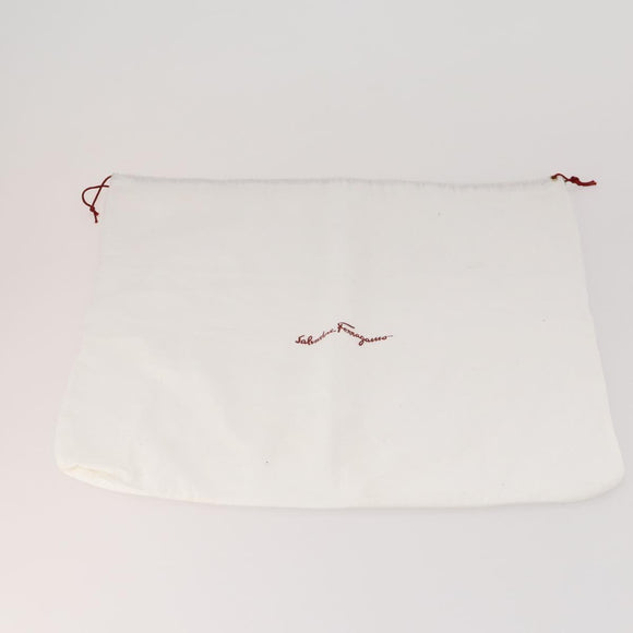 Salvatore Ferragamo Dust Bag Cotton 10 sheets set White Auth 174731