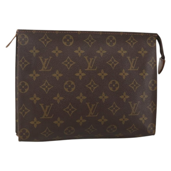 LOUIS VUITTON Monogram Poche Toilette 26 Pouch M47542 LV Auth 174734