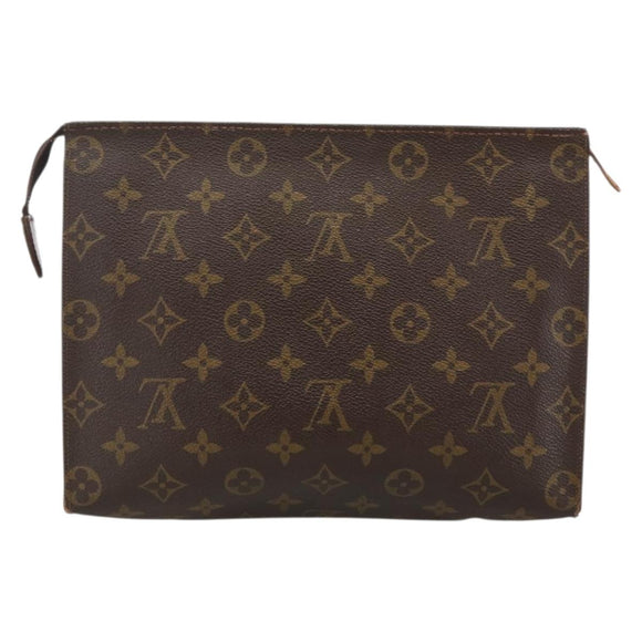 LOUIS VUITTON Monogram Poche Toilette 26 Pouch M47542 LV Auth 174734