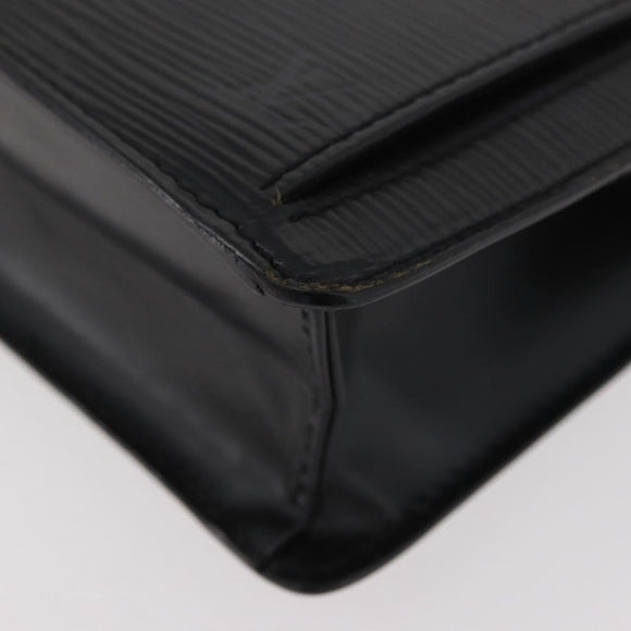 LOUIS VUITTON Epi Serie Dragonne Clutch Bag Black Noir M52612 LV Auth 174735