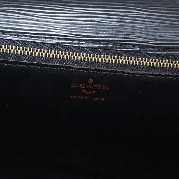 LOUIS VUITTON Epi Serie Dragonne Clutch Bag Black Noir M52612 LV Auth 174735